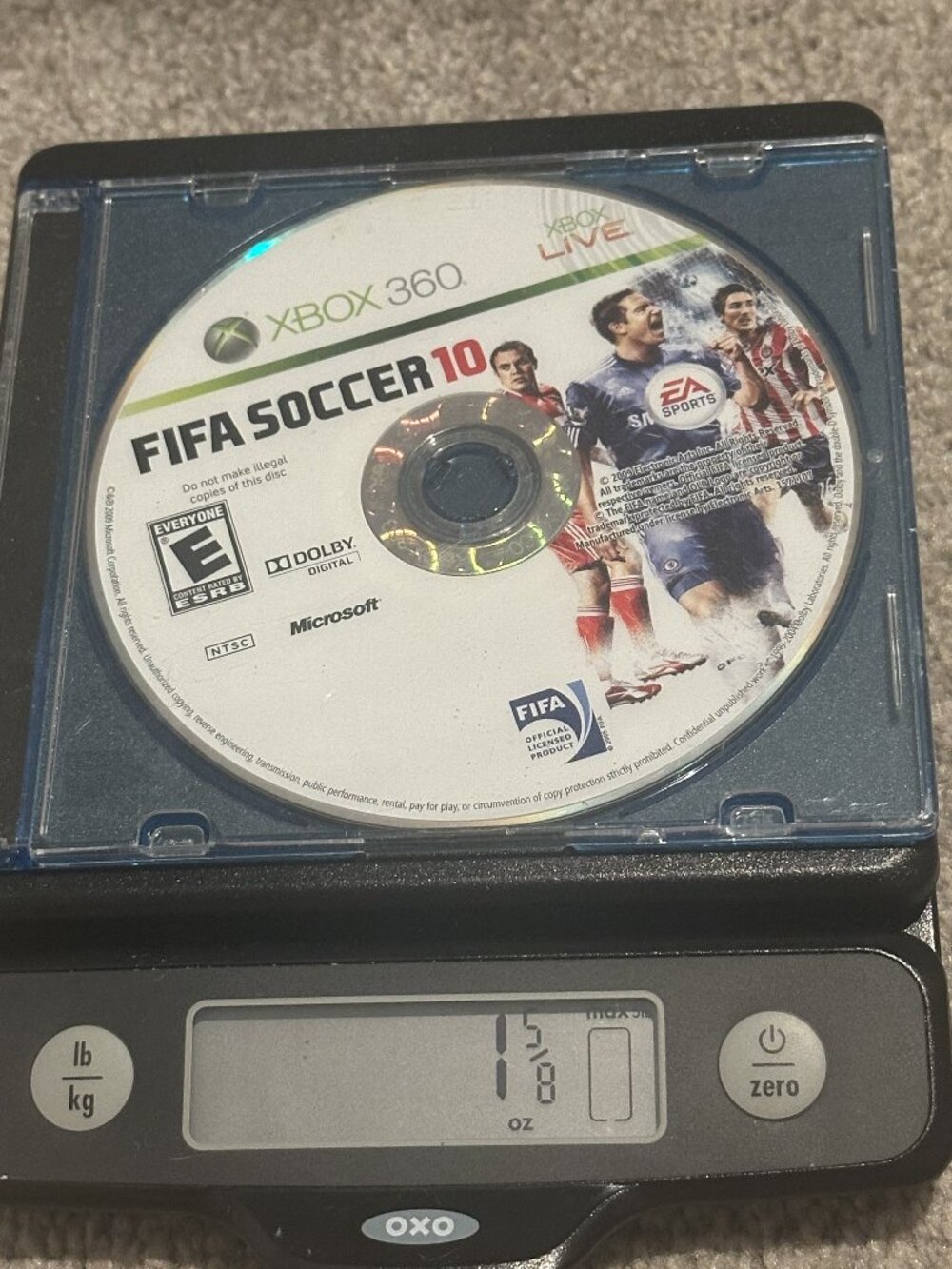FIFA Soccer 10 Xbox 360 Disc Only Untested